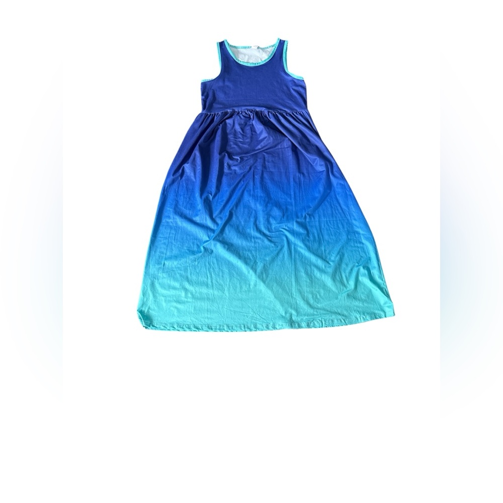 🔥3/$20🔥 Pixie Girl Blue Ombre Kids Dress Size 14/16
